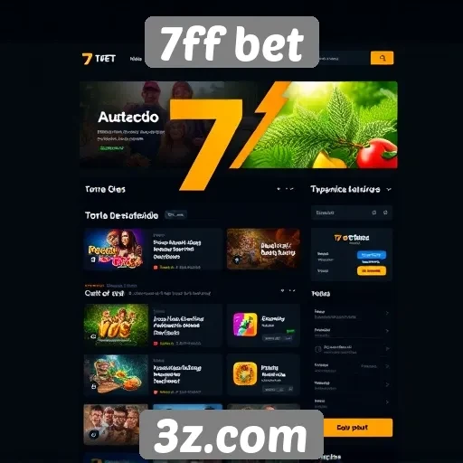 Navegação e usabilidade do site 7ff bet